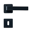 AYR - AYR Lot de 2 poignées CANELA noir mat + 2 rosaces clé noir mat - vignette