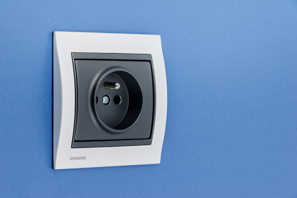 SIEMENS - Plaque Simple Métal Perle Blanc Delta IRIS - large