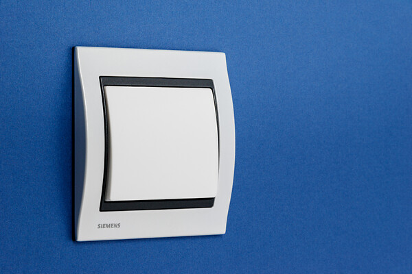 SIEMENS - Plaque Simple Métal Perle Blanc Delta IRIS - large