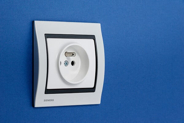 SIEMENS - Plaque Simple Métal Perle Blanc Delta IRIS - large
