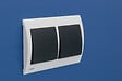 SIEMENS - SIEMENS Plaque Double Horizontale Blanc Delta IRIS SIEMENS - vignette