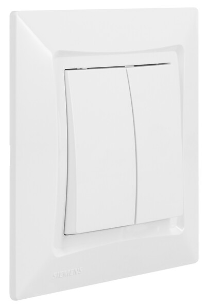 SIEMENS - SIEMENS Double va-et-vient Blanc Siemens DELTA ONE - large