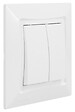 SIEMENS - SIEMENS Double va-et-vient Blanc Siemens DELTA ONE - vignette