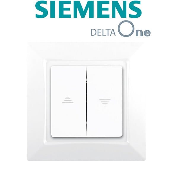 SIEMENS - SIEMENS Interrupteur Volet Roulant Blanc DELTA ONE - large