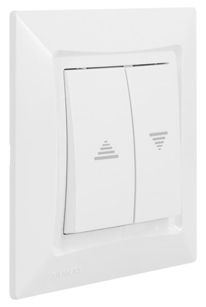 SIEMENS - SIEMENS Interrupteur Volet Roulant Blanc DELTA ONE - large