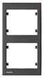 SIEMENS - Plaque Double Verticale Anthracite Delta IRIS - vignette