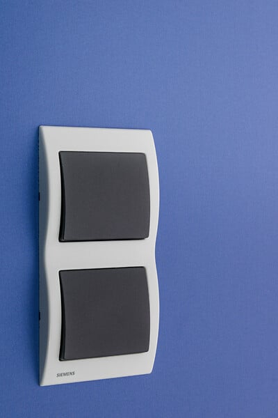 SIEMENS - SIEMENS Plaque Double Verticale Blanc Delta IRIS SIEMENS - large