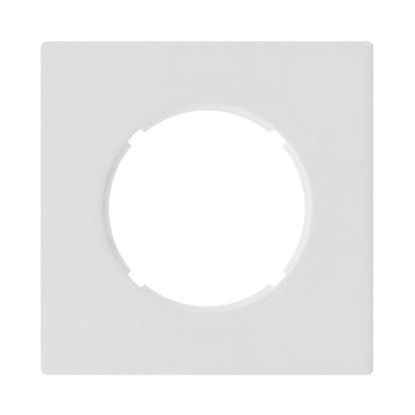 FONTINI - FONTINI Double bouton poussoir blanc avec manette blanc glossy DOM + plaque simple blanc - large