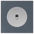 FONTINI - FONTINI Va et vient ALU DOM + plaque simple blue grey manette chrome - vignette