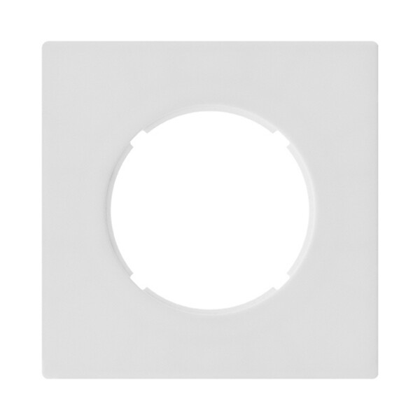 FONTINI - Double va-et-vient blanc avec manette blanc glossy DOM et plaque simple blanc – Gestion lumineuse double avec élégance et modernité - large