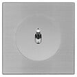 FONTINI - FONTINI Va-et-vient ALU avec manette chrome DOM et plaque simple métallisée gris - vignette