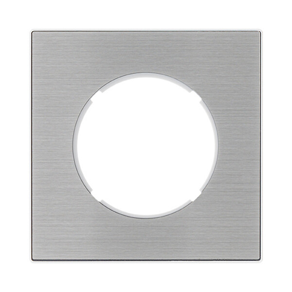 FONTINI - FONTINI Sortie câble ALU DOM avec plaque simple métallisée gris - large