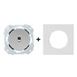 FONTINI - FONTINI Va et vient ALU - manette chrome DOM + plaque simple blanc - vignette