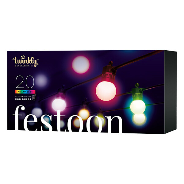 TWINKLY - TWINKLY Guirlande multicolore festoon RGB connectée 10m IP44 Twinkly contrôlée par application - large