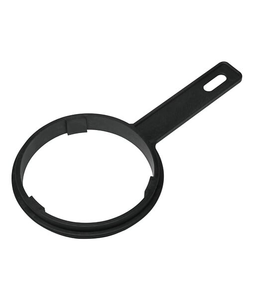 APIC - Porte-filtre à eau 9 pouce 3/4 - 20/27F avec cartouche charbon anti goût et odeurs GAC, équerre et clé - large