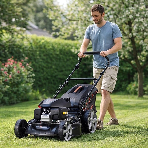 GT GARDEN - Tondeuse thermique tractée, 170 cm3, moteur HONDA - large