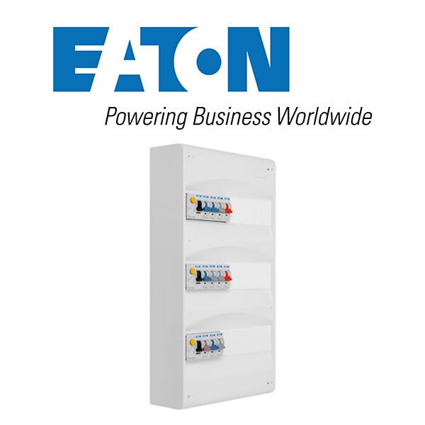EATON CAPRI - EATON Tableau 3 rangées pré-équipé 2 interdiff 40A + 1 interdiff 63A + 11 disjoncteurs - large