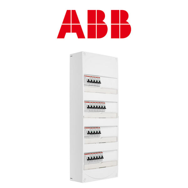 ABB - ABB Tableau 4 rangées pré-équipé 1 ID 40A + 3 ID 63A + 19 disjoncteurs - large