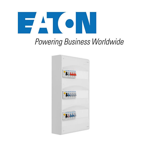 EATON CAPRI - EATON Tableau 3 rangées pré-équipé 3 inter. diff. 40A + 12 disjoncteurs - large