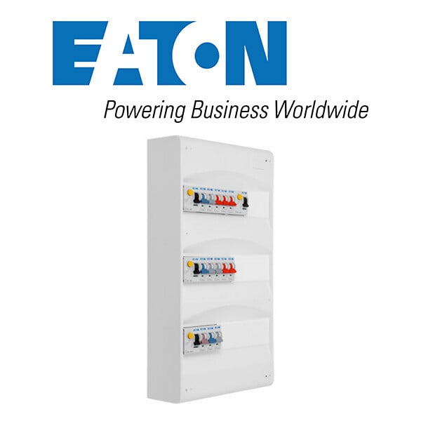 EATON CAPRI - Tableau 3 rangées pré-équipé 4 inter. diff. 40A + 13 disjoncteurs-EATON - large