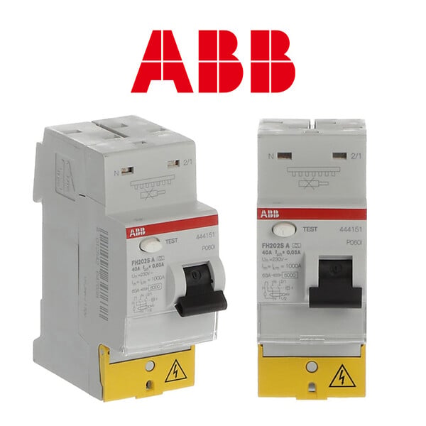 ABB - ABB Lot de 2 interrupteurs différentiels auto 40A 30mA Type A raccordement rapide - large