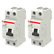 ABB - Lot de 2 Interrupteurs différentiels  à vis raccordement 40A 30mA Type AC-ABB - vignette