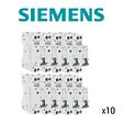 SIEMENS - Lot de 10 Disjoncteurs électriques phase + neutre 16A-SIEMENS - vignette