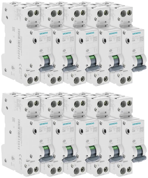 SIEMENS - SIEMENS Disjoncteur 20A Ph+N courbe C 4.5kA 230V - large
