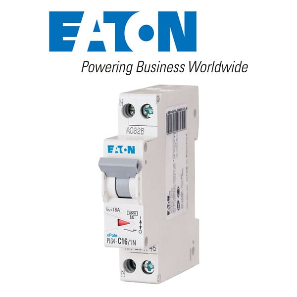 EATON CAPRI - Disjoncteur 16A PLG, Ph+N 4,5kA (EN 60898) courbe C-EATON - large