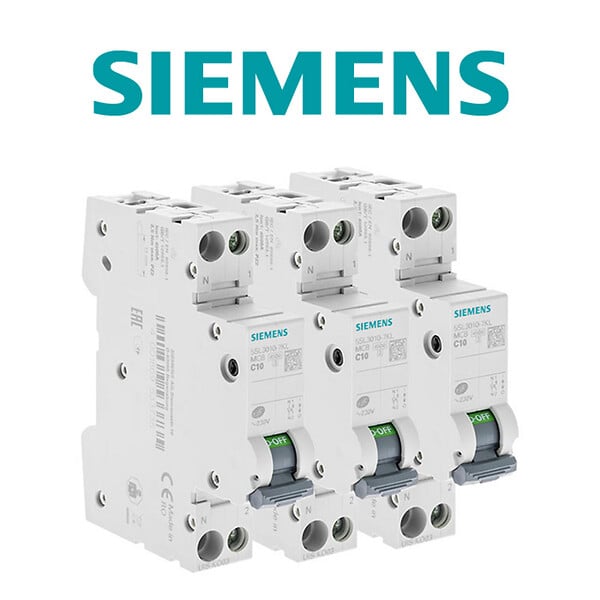 SIEMENS - SIEMENS LOT 3 disjoncteurs modulaire 230V, 4,5kA, 1+N POLES, COURBE C, 10A - large