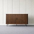 CONCEPT USINE - Buffet en bois cannelé à portes coulissantes 140cm SEMARANG $ - vignette