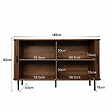 CONCEPT USINE - Buffet en bois cannelé à portes coulissantes 140cm SEMARANG $ - vignette