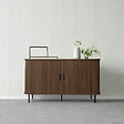 CONCEPT USINE - Buffet en bois cannelé à portes coulissantes 140cm SEMARANG $ - vignette