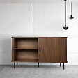 CONCEPT USINE - Buffet en bois cannelé à portes coulissantes 140cm SEMARANG $ - vignette