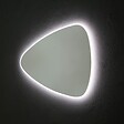 KIAMAMI VALENTINA - Miroir Réversible Forme De Goutte 100X75 Cm Éclairage Indirect À Led Réversible - vignette