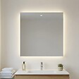KIAMAMI VALENTINA - Miroir De Salle De Bain 80X70 Cm Avec Rétro-Éclairage À Leds - vignette