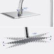 AICA SANITAIRE - Colonne de douche thermostatique-Chrome-Laiton&Inox - vignette