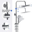 AICA SANITAIRE - Colonne de douche thermostatique-Chrome-Laiton&Inox - vignette