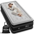 TECTAKE - Matelas gonflable AirDreams avec pompe électrique noir/blanc - vignette