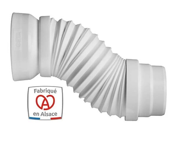 CETA - Raccord WC extensible MULTIDROIT - Extensibilité: 180-380mm - raccordement canalisation Ø 93 et 100 mm - CETA - large