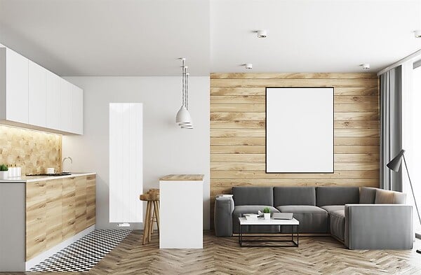 STELRAD - Radiateur panneau vertical VERTEX STYLE Type 21 - Hauteur : 2000mm - Largeur: 400mm - Puissance: 1308W - STELRAD - large
