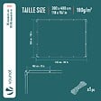 VOUNOT - Bâche de Protection en Polyéthylène resistant et impermeable 180g/m² gris et noir 3x4m - vignette