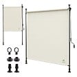 VOUNOT - Store vertical sans percage extensible exterieur 120x310cm polyester beige - vignette
