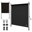 VOUNOT - Store vertical sans percage extensible exterieur 100x310cm polyester anthracite - vignette