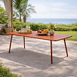 CONCEPT USINE - Table de jardin 8-10 places 200cm terracotta BERGAME - vignette