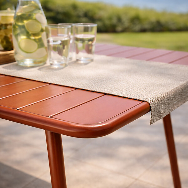 CONCEPT USINE - Table de jardin 8-10 places 200cm terracotta BERGAME - large