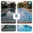 VOUNOT - Bache piscine rectangulaire en Polyethylene 160 gr/m2 8x14m Bleue foncé - vignette