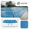 VOUNOT - Bache piscine rectangulaire en Polyethylene 160 gr/m2 8x14m Bleue foncé - vignette