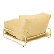 OVIALA - Chauffeuse pour salon de jardin modulable avec structure jaune clair  - Mixi - vignette