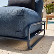 OVIALA - Chauffeuse pour salon de jardin modulable avec structure bleu pacific - Mixi - vignette